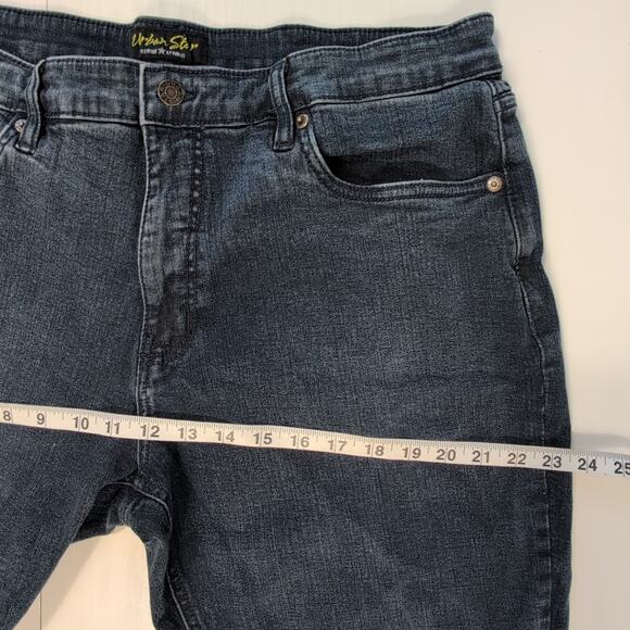 Urban Star Men’s Relaxed Fit Jeans 36x34 Dark Wash Denim Classic Straight Leg - Picture 9 of 16